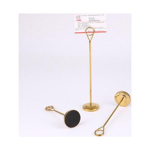 Luxury Gold 6/8/12 inch Tall Stainless Steel Table Number Holders Wedding Party Decoration Name Number Card Stand