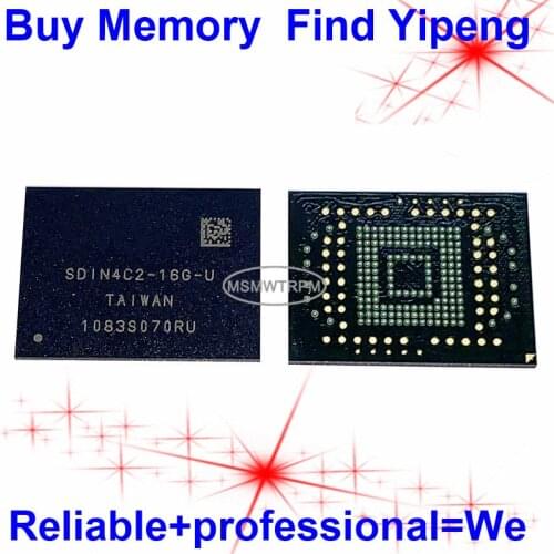 SDIN4C2-16G BGA169Ball EMMC 16GB Mobilephone Memory New original and Second-hand Soldered Balls Tested OK