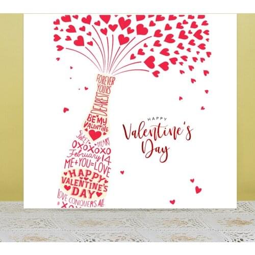 AZSG Valentines Day Word Heart-shape Clear Stamps/Seals For DIY Scrapbooking/Card Making/Album Decorative Silicone Stamp Crafts