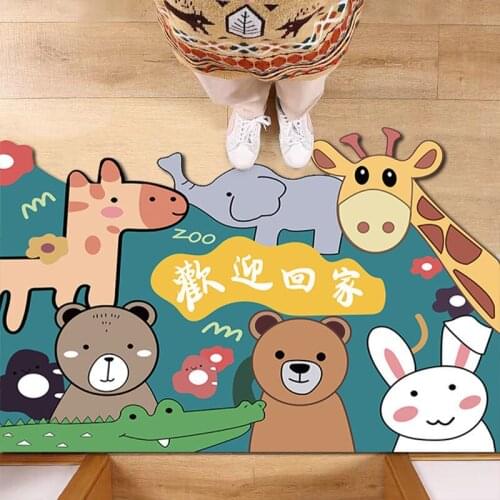 Modern Geometric Printed Entrance door mat Anti slip Home Deco Floor mat in the bathroom Living room rug Kitchen carpets Toilet