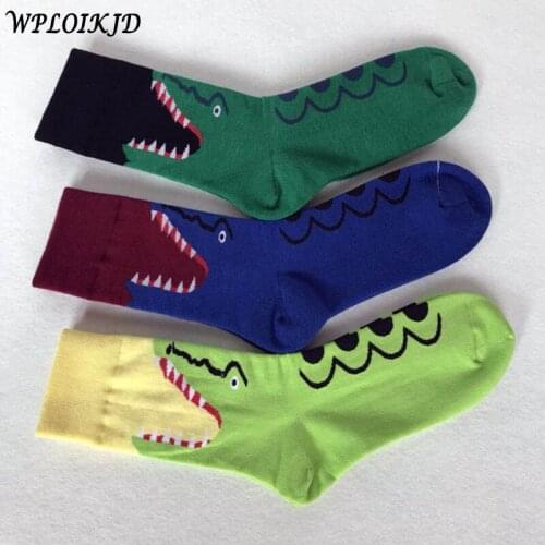[WPLOIKJD]Cartoon Harajuku Hip Hop Socks Happy Socks Men Weeding Calcetines Hombre Divertidos Art Skateboard Chaussette Homme