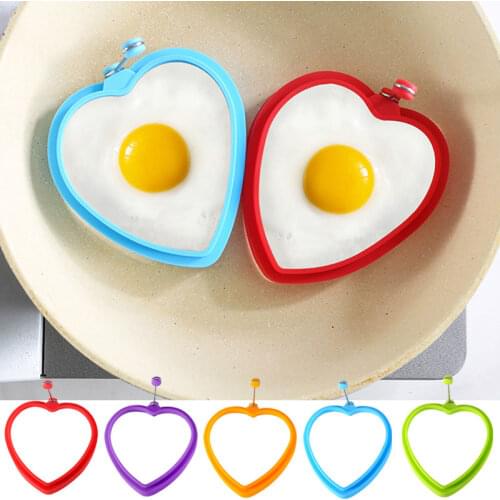 1pc Silicone Fried Egg Pancake Ring Omelette Fried Egg Round Shaper Eggs Mould For Cooking Breakfast Frying Pan Oven Kitchen