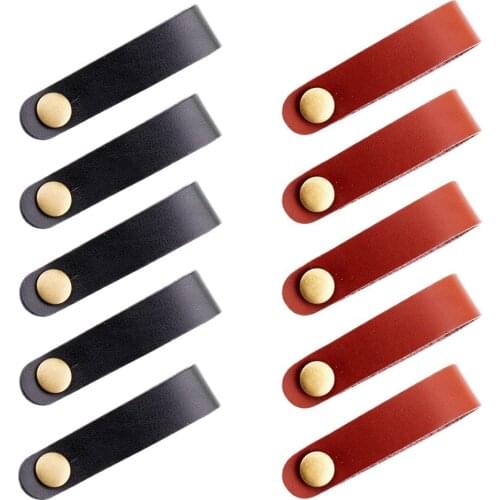 10Pcs Faux Leather Guitar Head Stock Strap Tie