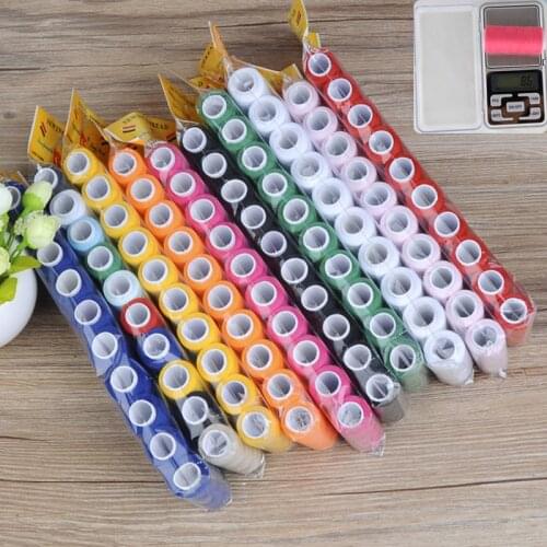 10pcs sewing needle, 200 yards polyester sewing machine thread, multi-color embroidery articles, hand sewing tools