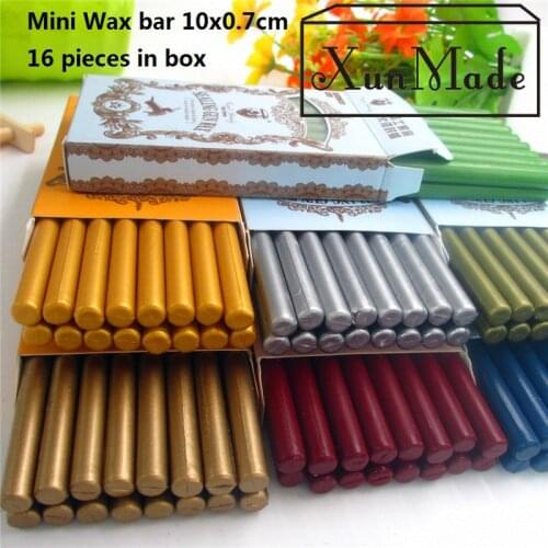 16pcs High Quality Mini Sealing Wax Stick Retro Seal Stamp Vintage Wax Stick Sellado Sax palillo sello de la cera high quality