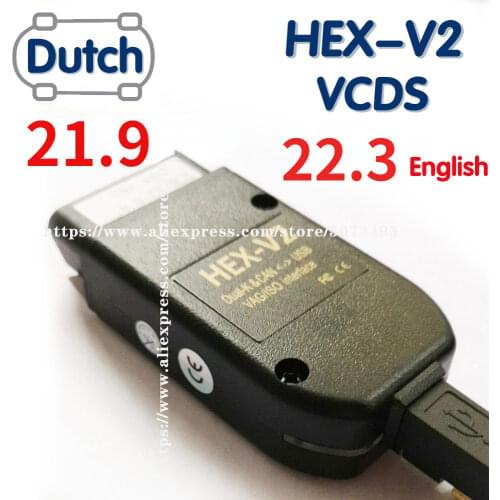 2020 Newest Wesheu HEX Cable V2 Interface VA COM 20.4.2 FOR VW AUDI Skoda Seat VAG 20.4.2 Polish/ English Atmega162