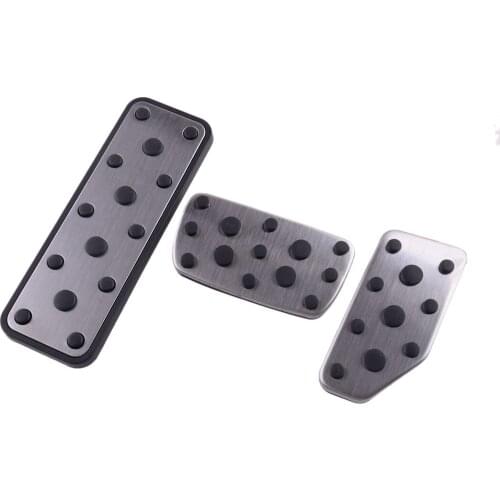 3Pcs/Set Front Footrest Brake Gas Pedal Pad Cover Fit for Subaru Forester Impreza Crosstrek Outback Legacy Ascent 2021 2020 AT