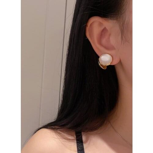 925 silver needle jewelry with fashion new personality trendy opal creative temperament earrings for women gifts wholesale