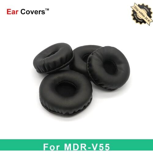 Ear Pads For Sony MDR V55 MDR-V55 Headphone Earpads Replacement Headset Ear Pad PU Leather Sponge Foam