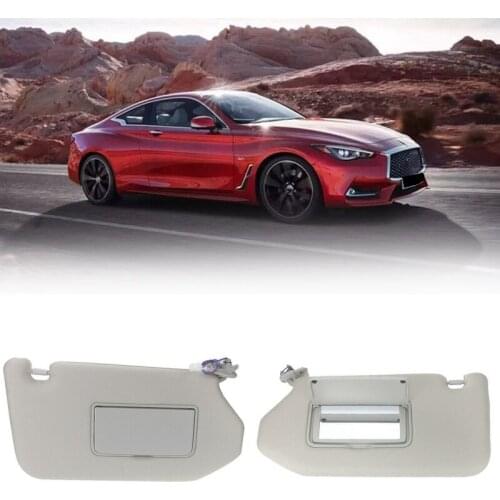 2Pcs Car Left & Right Sun Visor with Lamp DN for Nissan Pathfinder 2013-18 Infiniti QX60 14-17 96401-9PB0A 96400-9PB0A