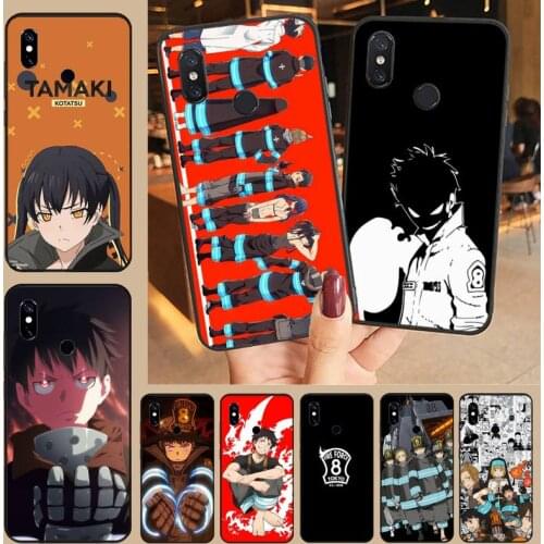 Anime Fire Force Phone Case For Xiaomi Mi A1 A2 5 6 6PLUS 8 9 SE Lite MIX 2 2S MAX 2 3 Pocophone F1