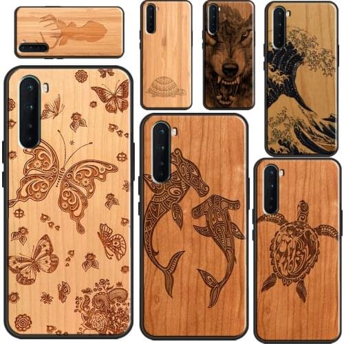 Wolf Bike Butterfly Wood Case For OnePlus Nord 8 Pro 7T For Realme 6 Pro X2 7 X7 X50 XT C3 OPPO Reno4 Pro A9 2020