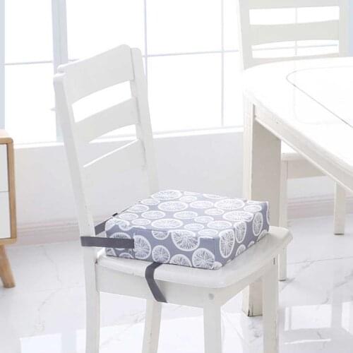 T5EC Baby Dining Cushion Children Increased Chair Pad Adjustable Removable Highchair Booster for Infant Care