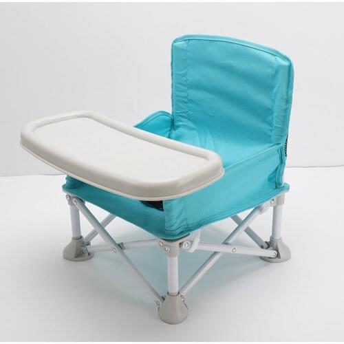 Children Portable Safety camping Dining Chair Folding Baby Dining Table And Chair Outdoor Folding Multifunctional Infant Feeding