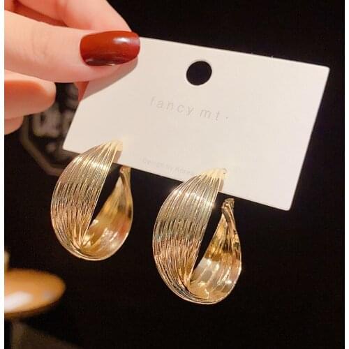 Women's Gold Earrings Exknl China