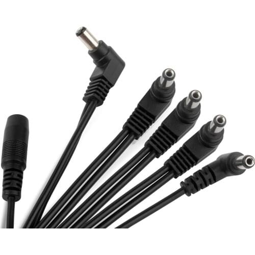Daisy Chain 1 to 3 5 6 8 Ways Guitar Effects Pedal Power Supply Cable for 9V DC Adapter Plug