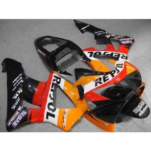 Injection mold Fairing Kit for w1 CBR900RR 929 00 01 CBR 900RR CBR900 RR 2000 2001 ABS red orange black Fairings set