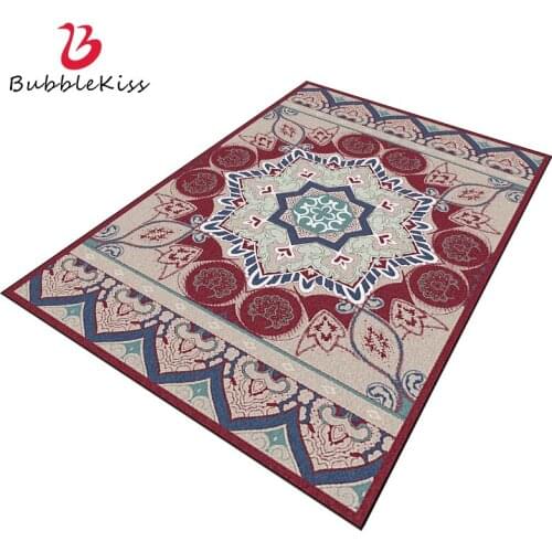 Bubble Kiss Red Carpet Retro Printed Customized Rug Home Large Floor Mat European Style Fashion Living Room Decoration Foot Pad