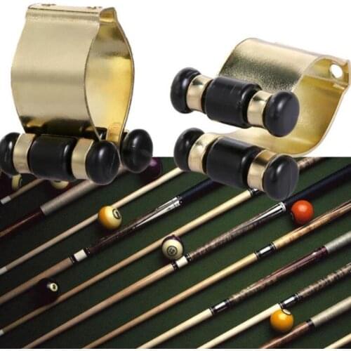 Metal Finish Pool Cue Accessories Billiard Stick Rack Cue Clip For Billiards Cue Billar Supplies Rod Holder Accesorios