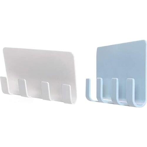 Wall Mount Hooks, Mobile Phone Charging Holder Key Hook Wall Mount Tablets Hanger