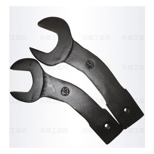 Single head knocking open wrench with bent handle heavy duty work hand tool black NO.C0288