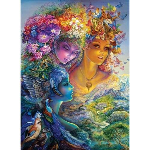 Full 100% Diy 5D Diamond Painting fantasy Women Diamond Embroidery Cartoon Flower Mosaic Painting Cross Stitch Kits Home Decor