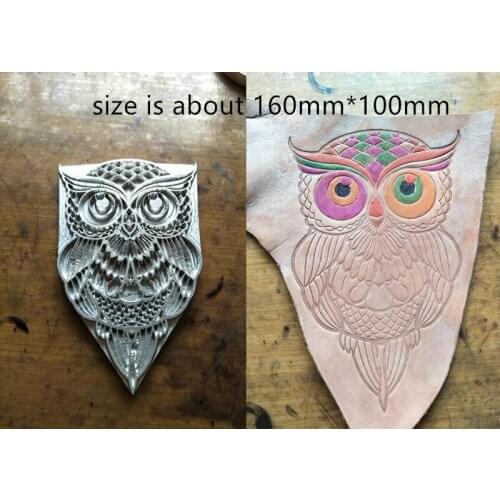 Hand-work unique design leather working tools carving punches stamp craft tools- 3D owl pattern