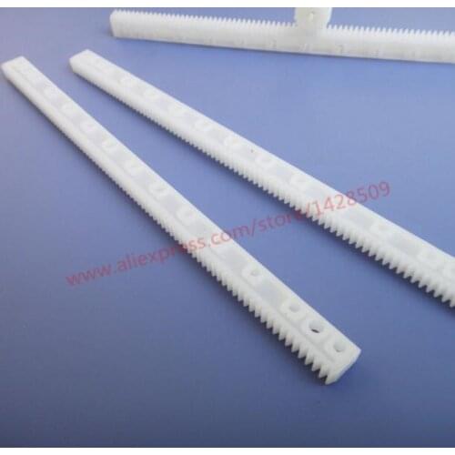 2 pcs 125mm Rack gears 0.5 modulus plastic gear plastic Connecting Rod Toy Parts pinion transmission Set Drive