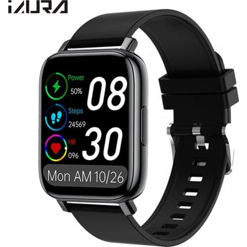 2021 Smart Watch Men 1.69 Inch Full Touch Heart Rate Fitness Tracker Watches For Women Waterproof Sports Smartwatch Android IOS