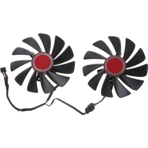 Quiet Graphics Card Fans for XFX Radeon RX580 RX590 95mm CF1015H12D 4Pin 12V 0.42A VGA Fan Graphics Card Cooling