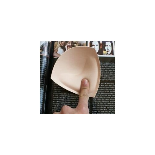 Triangle Bra Cups Chest Push Up Insert Bikini Pad Soft 10pair=20pcs Foam Breast Pads For Swimsuit Padding Accessories Beige