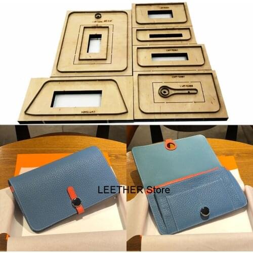 Japan Steel Blade Rule Die Cut Steel Punch Wallet Cutting Mold Wood Dies for Leather Cutter for Leather Crafts 200x120x20mm