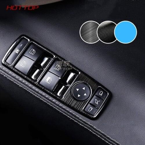 For Tesla Model S X 2016 2017 2018 Window Control Switch Panel Cover Protector Rear Door Switch Button frame Cover