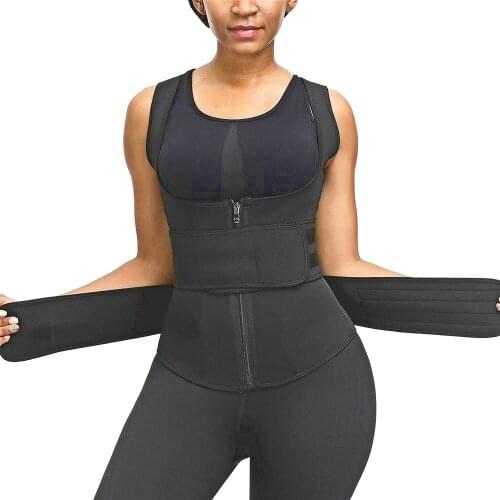 Women Body Shaper Waist Trainer Sauna Suit Sweat Vest Slimming Underwear Weight Loss Shirt Fat Burner Workout Tank Top Shapewear