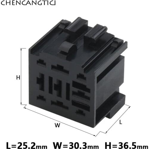 2Sets 9 Pin Automotive Electric Motorcycle Wiring Harness Cable Relay Connector Plug Car Fuse Socket 161937501B