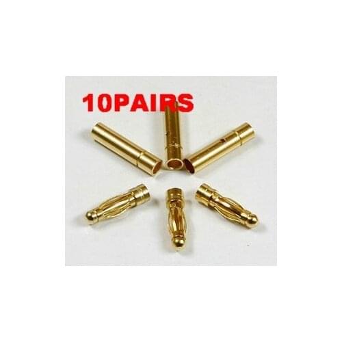 10 sets 4.0mm gold Bullet Connector plug for RC battery