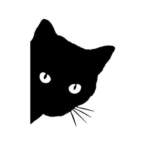 15x15cm Reflective Peeping Cat Car Vinyl Sticker Decal Removable Car Body Pattern Decor Waterproof Stickers T019