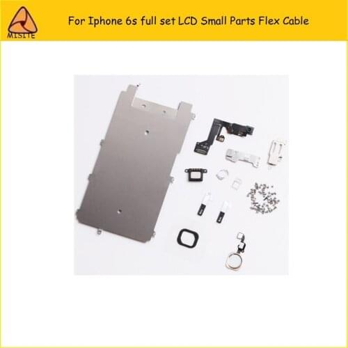 20Pcs/Lot For iphone 6S LCD Digitizer Full Set Small Repair Part Metal Shield Plate Front Camera Ear Speaker Home Button Flex