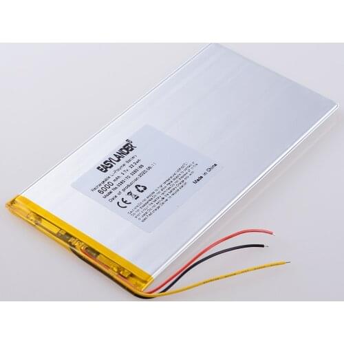 3 line Tablet pc 3285170 3.7V 6000MAH polymer lithium ion battery for tablet pc 10.1 inch Престижио 3101 4g 3285168 3085170
