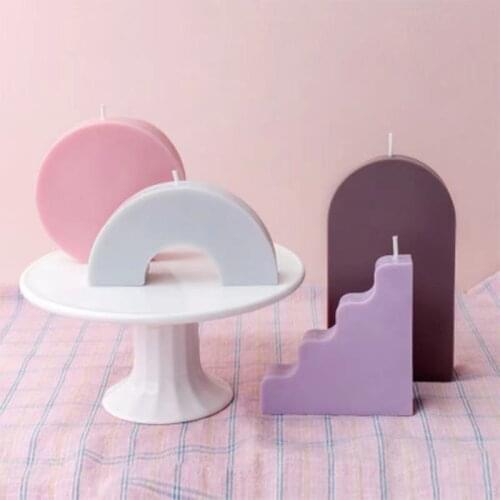 3D Silicone Candle Mold Various Special-Shaped Geometric Candle Silicone Mold Aromatherapy Candle Mold DIY Candle Making Mold