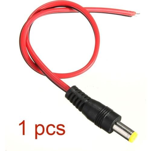 5.5x2.1mm Female Male DC Power Jack Plug Adapter Connector Cable CCTV Camera NEW