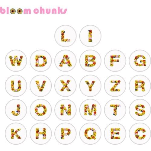 Alphabet 10pcs mixed 12mm/18mm/20mm/25mm Round photo glass cabochon demo flat back Making findings Z3052