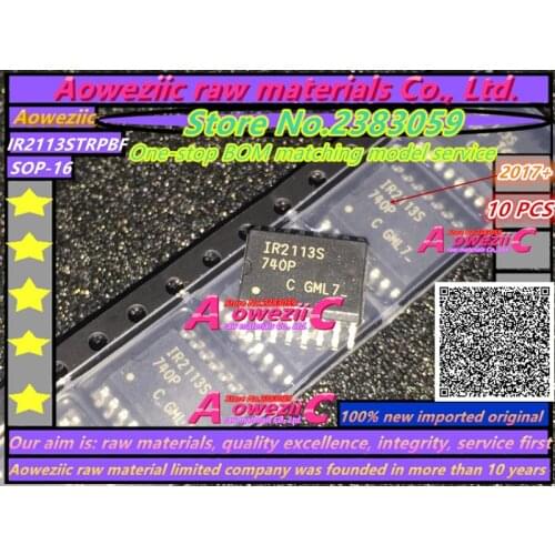 Aoweziic 2017+ 100% new imported original IR2113S IR2113STRPBF SOP-16 high low bridge driver IC
