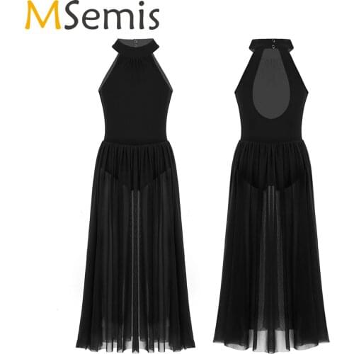 Kids Lyrical Dress Chiffon Ballet Dresses For Girls Ballet Tutu Contemporary Costumes Child Leotard Ballerina Dancing Clothes