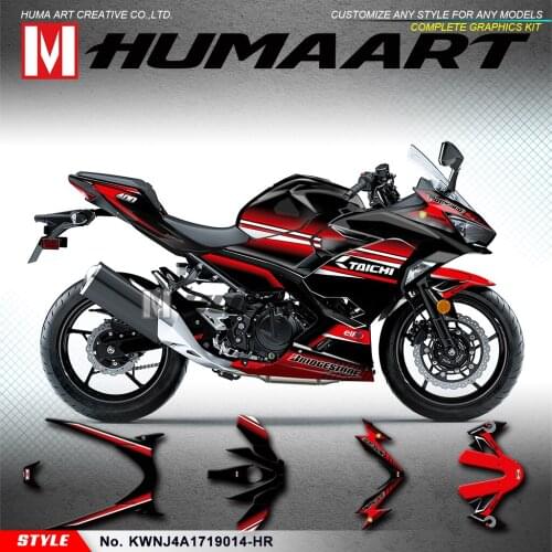 HUMAART Sport Bike Graphics Custom Vinyl Decals Stickers for Ninja 400 A BS 2017 2018 2019 2020 2021