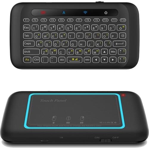 2.4GHz Wireless Keyboard with Touch Pad Backlit Remote Control Keyboards for PC Laptop Tablet Pad Smart Android TV Box
