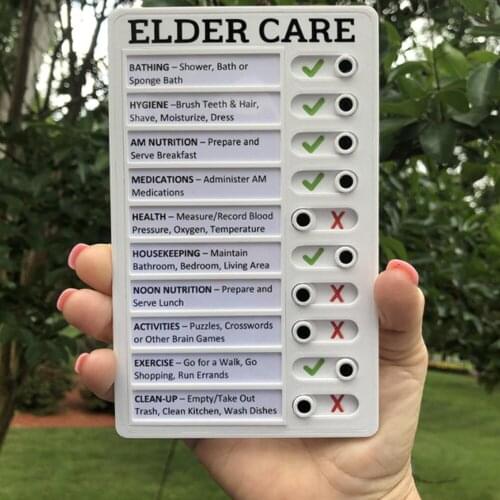 RV Checklist Note Board Daily to Do List Notepad with Sliding Button Reusable Office Plastic Memo Checklist Move Chore Board