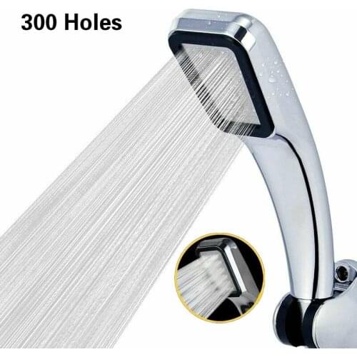 300 Holes Pressure Rainfall Shower Head Bathroom Shower faucet Handheld Water Saving Shower Sprayer Head Bathing Accessories