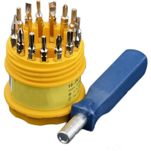 Hot Sale Multifunctional 16 in 1 Precision Electronics Screwdriver Set Mobile Phone Watch Laptop Handware Repair Multi Tools