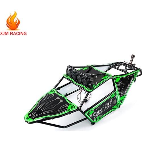 Metal Pig Cage Frame Set with LED Light for 1/5 Hpi Rofun Rovan Km Mcd Baja 5TS Rc Car Racing Toys Parts